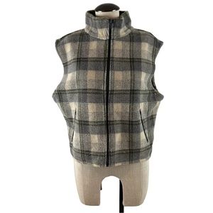 Cold Air Design Jackson Hole, Wyoming Women’s Fleece Plaid Sz M Vest